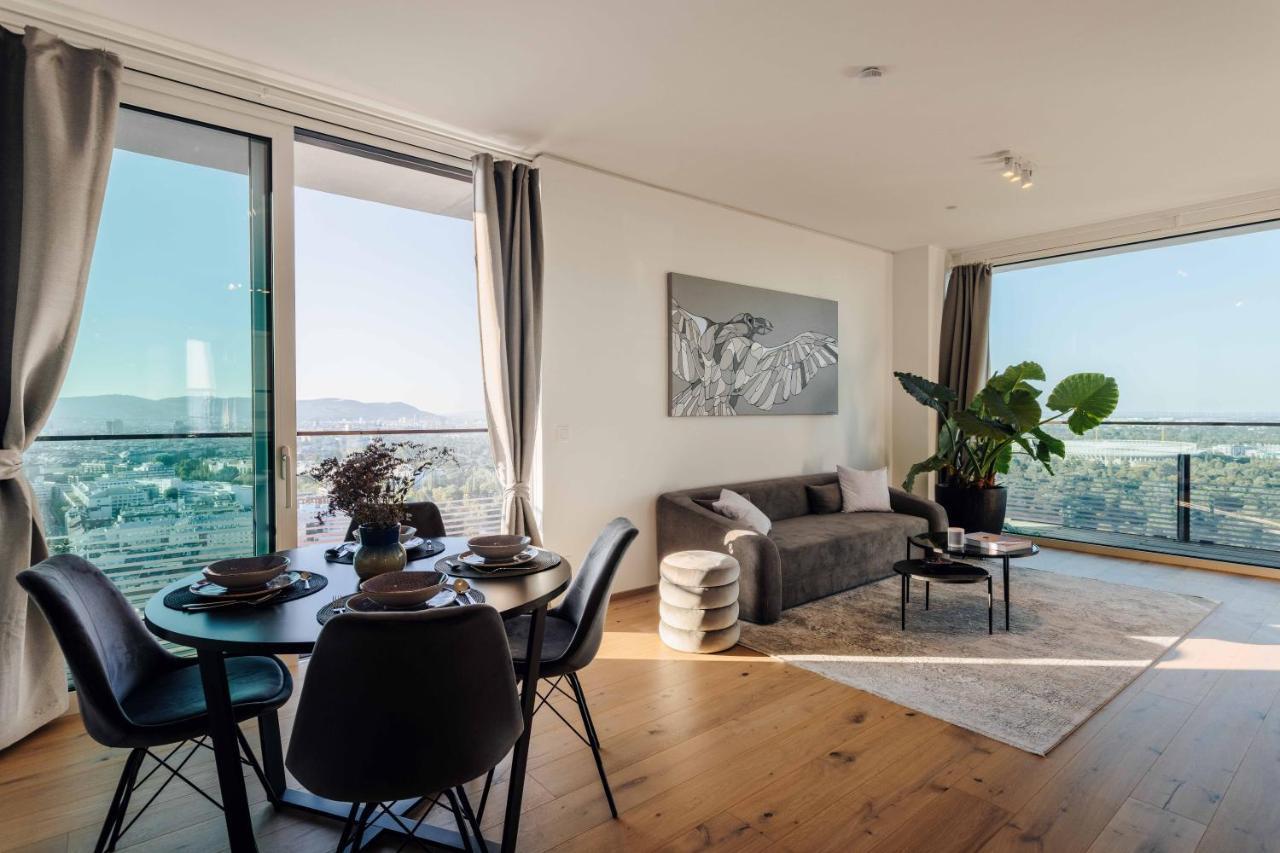 Design Apartment With Amazing View Over Vienna 2 Extérieur photo