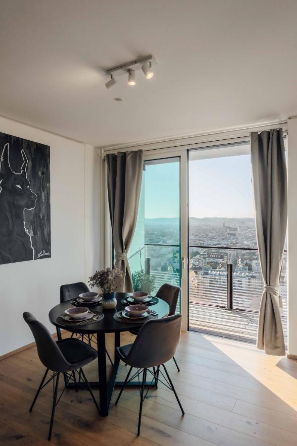 Design Apartment With Amazing View Over Vienna 2 Extérieur photo